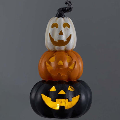 11" Battery Operated Stacking Jack-O-Lantern With Light