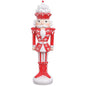15" Glittered Candy Cane Nutcracker