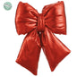 8" Metallic Bow With Clip  Red