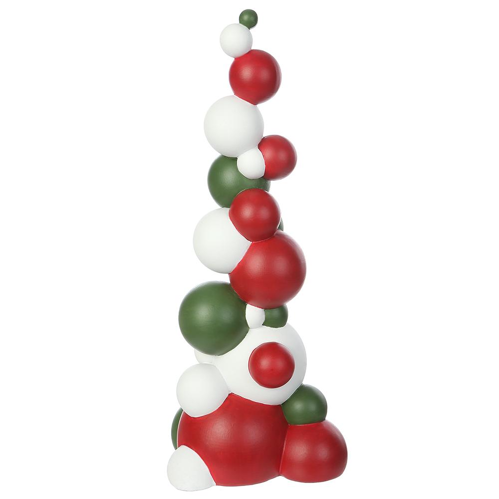 Christmas Carousel Collection - 16.25" Resin Ball Topiary