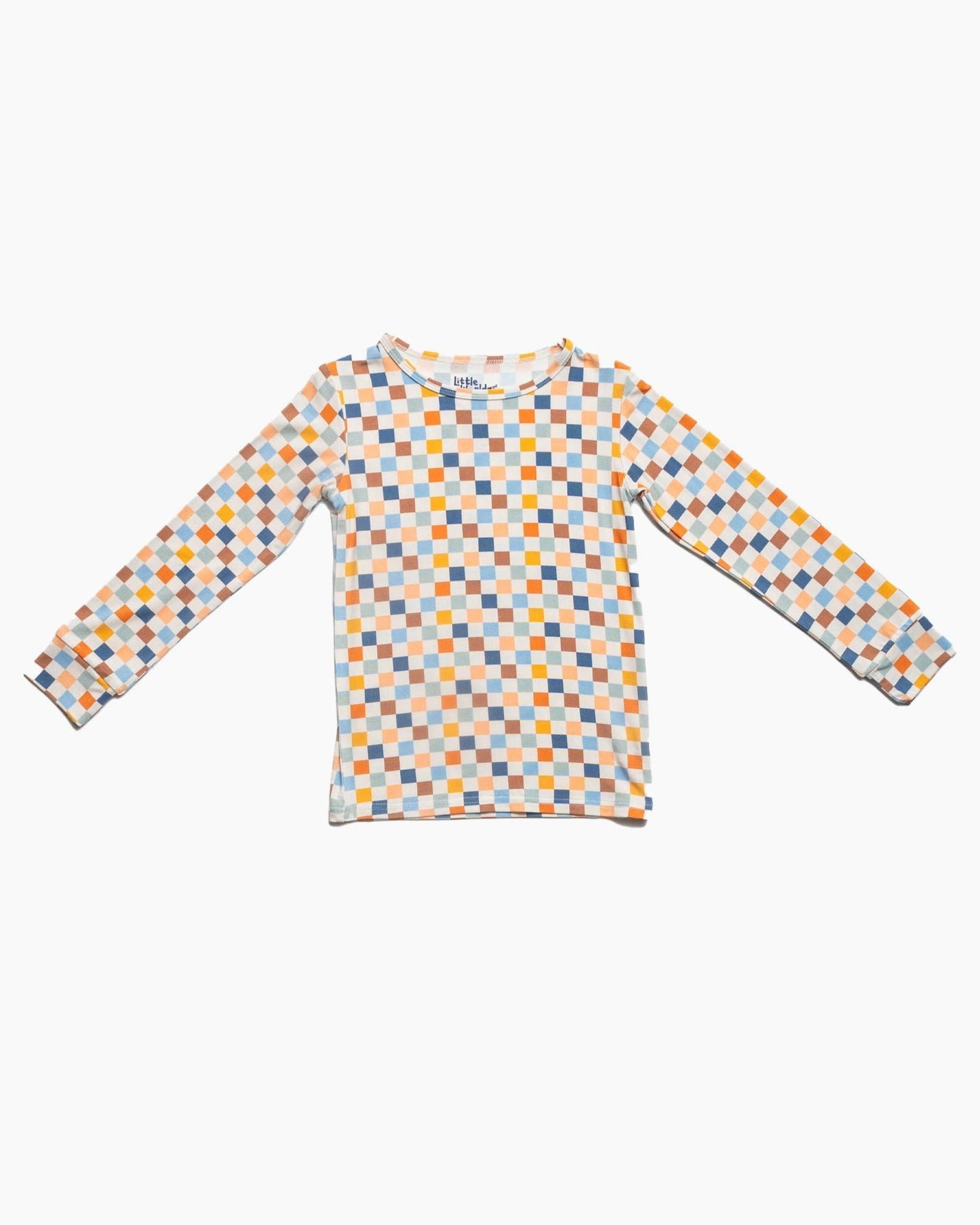 Checkered Bamboo Kids Pajamas