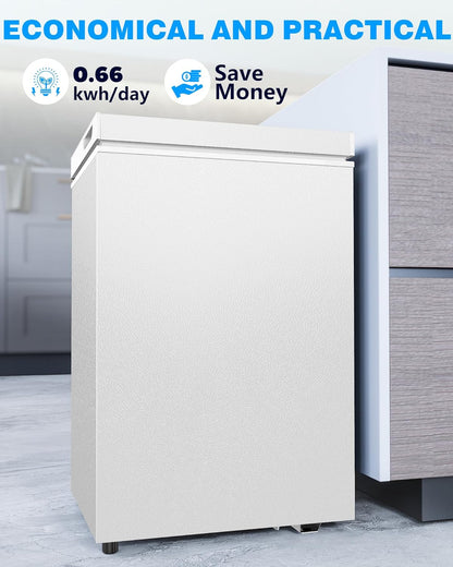 Chest Freezer with Removable Basket