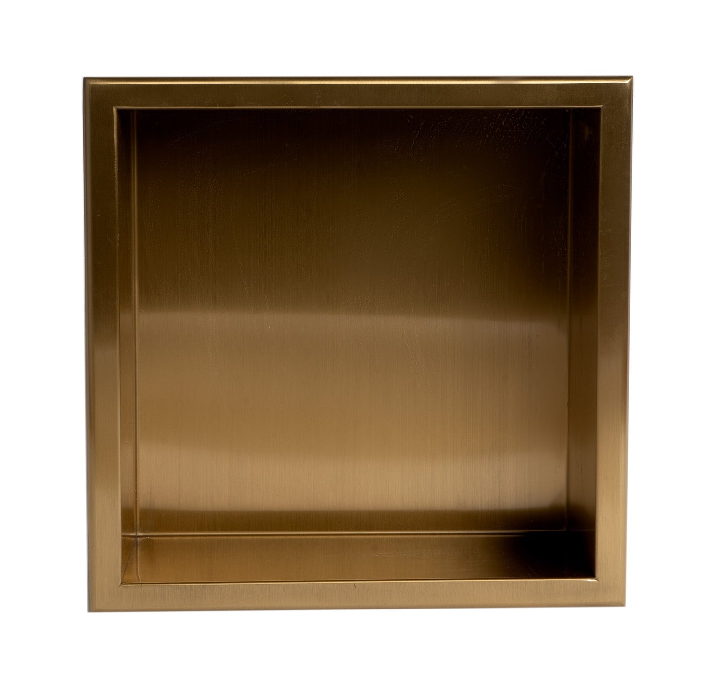 ALFI brand ABNP1212 12" x 12" Stainless Steel Square Single Shelf Shower Niche