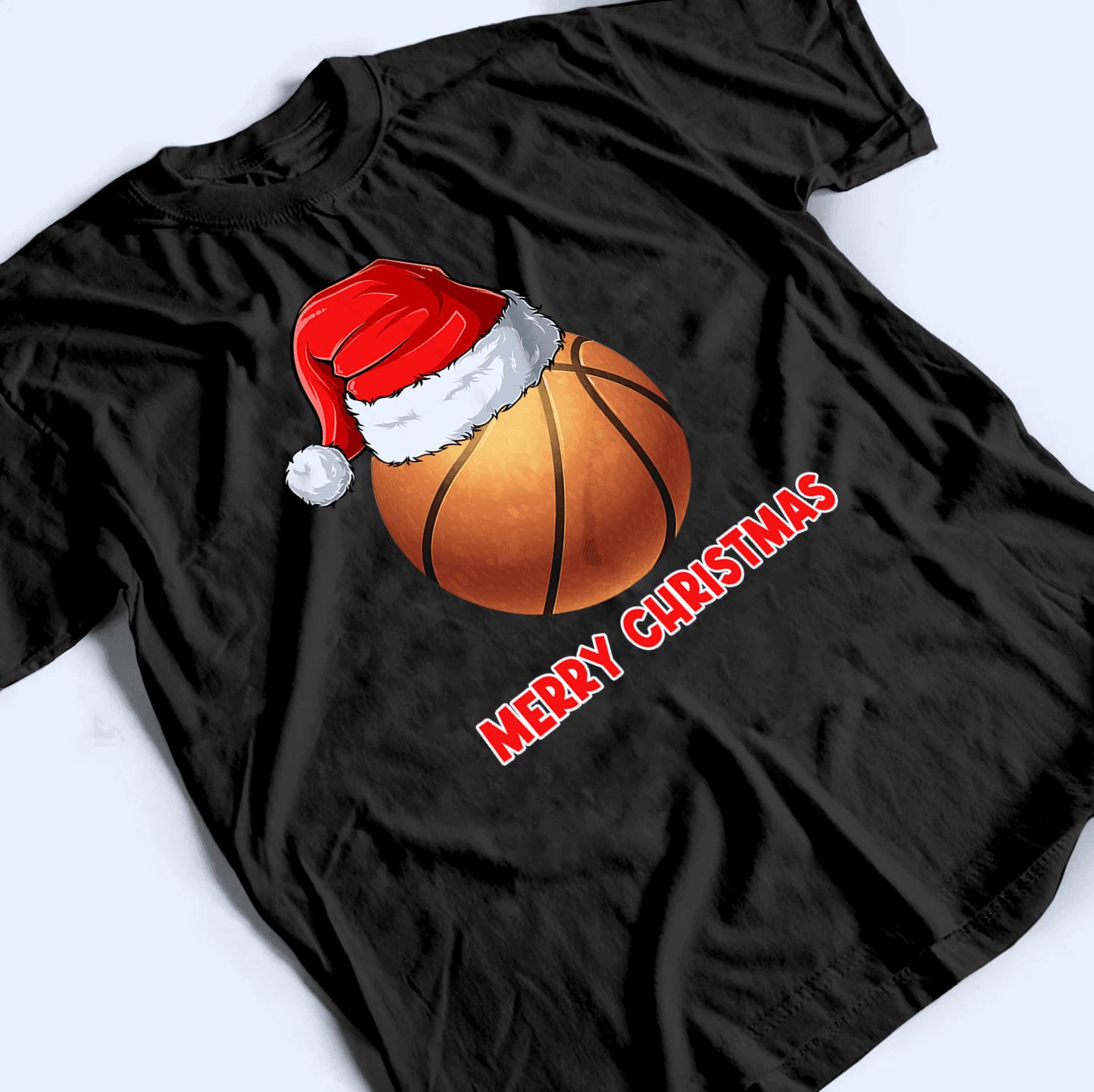 Christmas and Sport - Personalized Custom T Shirt - Birthday, Loving, Funny Gift for Grandma/Nana/Mimi, Mom, Wife, Grandparent