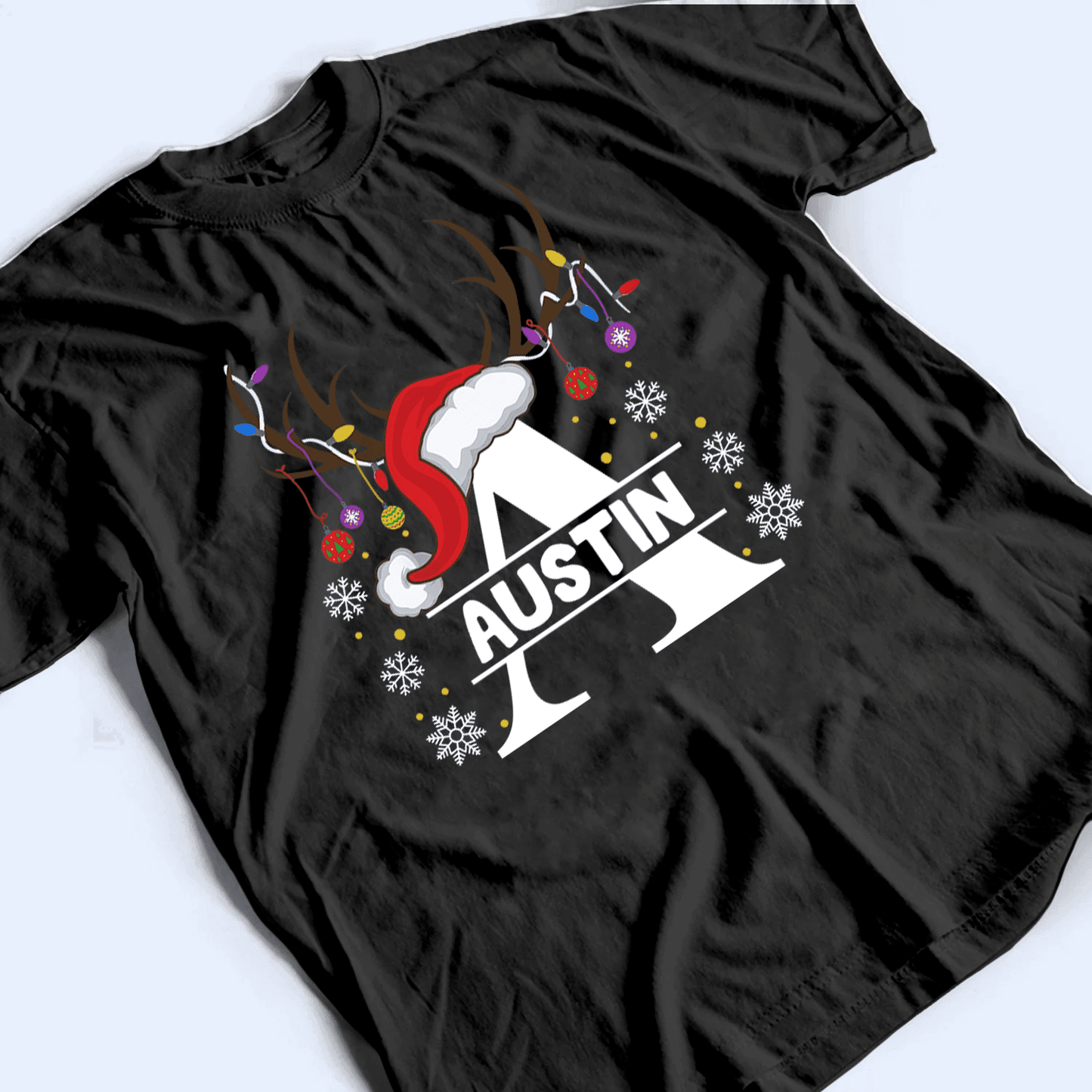 Christmas Title For You - Personalized Custom T Shirt - Birthday, Loving, Funny Gift for Grandfather/Dad/Father, Husband, Grandparent