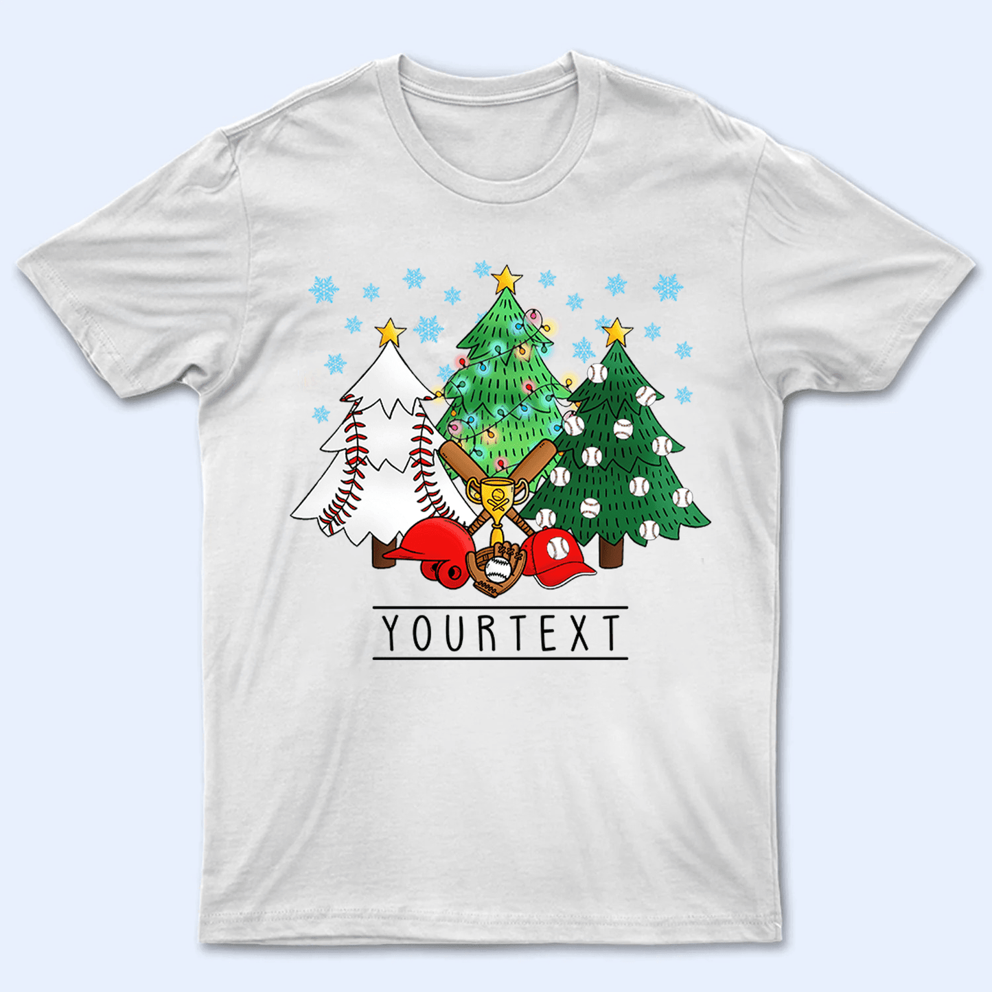 Christmas Trees Sport - Personalized Custom T Shirt - Birthday, Loving, Funny Gift for Grandma/Nana/Mimi, Mom, Wife, Grandparent