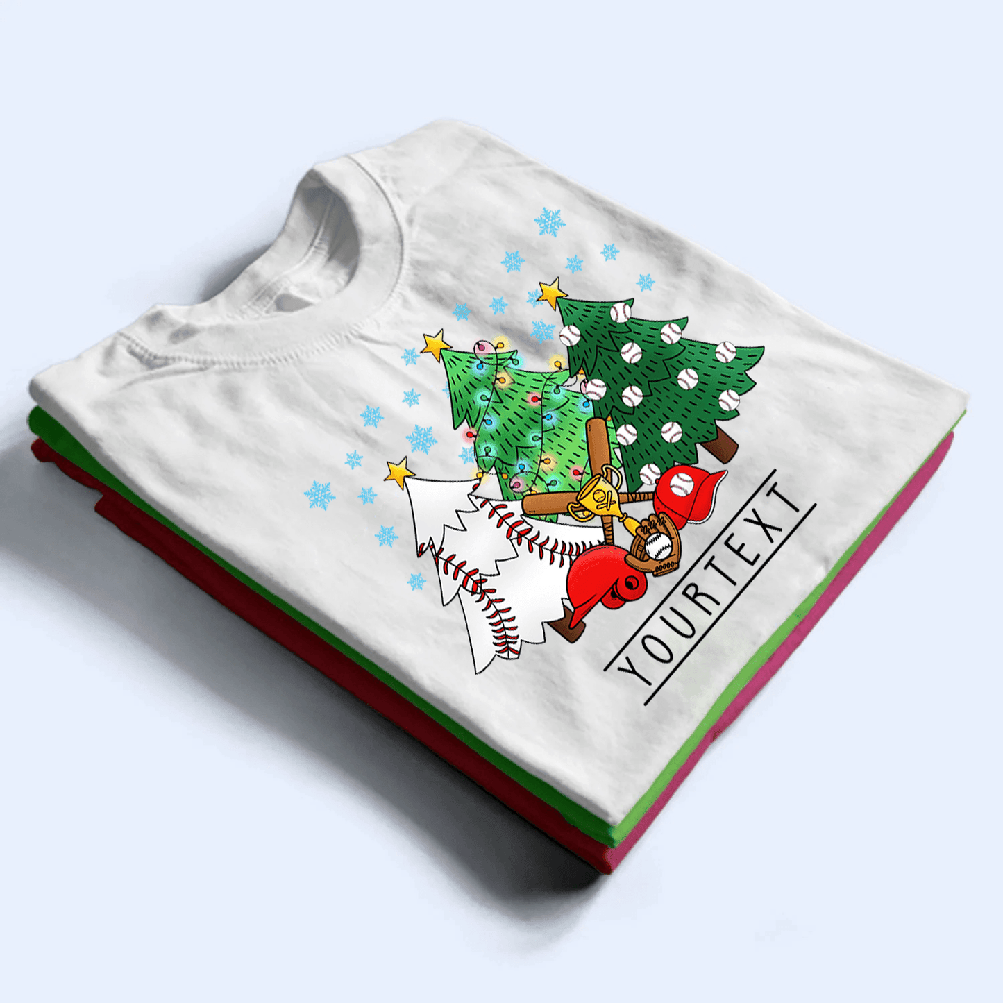 Christmas Trees Sport - Personalized Custom T Shirt - Birthday, Loving, Funny Gift for Grandma/Nana/Mimi, Mom, Wife, Grandparent