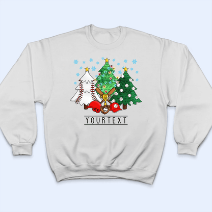 Christmas Trees Sport - Personalized Custom T Shirt - Birthday, Loving, Funny Gift for Grandma/Nana/Mimi, Mom, Wife, Grandparent