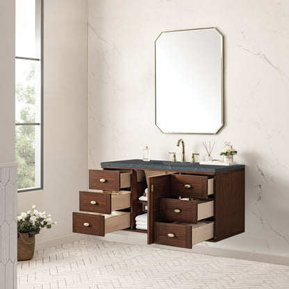Amberly 48" Single Vanity Cabinet, Mid-Century Walnut