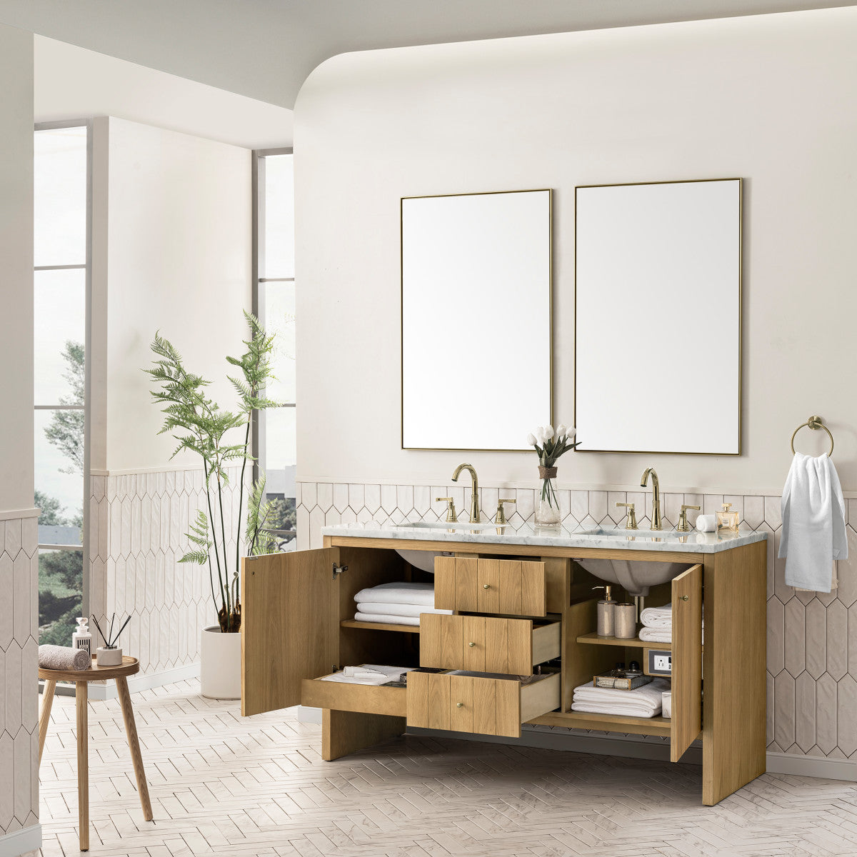 Hudson 60" Double Vanity Cabinet