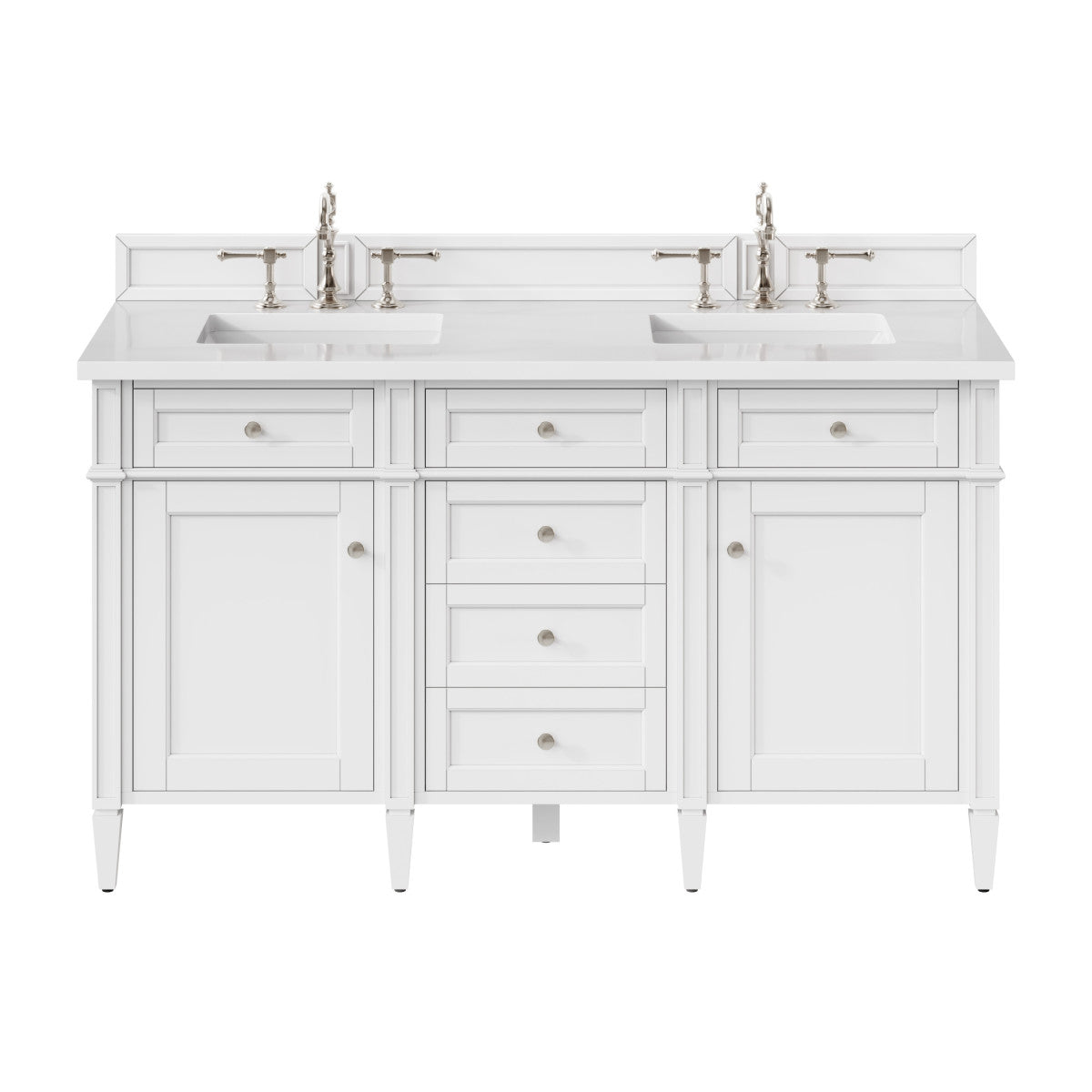 Brittany 60" Double Vanity in Bright White