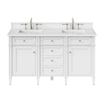 Brittany 60" Double Vanity in Bright White