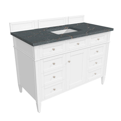 Brittany 48" Single Vanity in Bright White