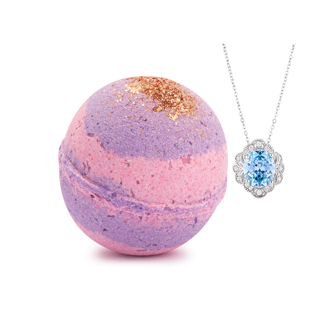 Cinnamon Sugar Plum 10oz Necklace Bath Bomb