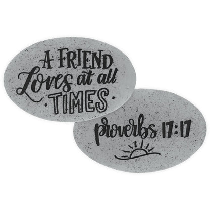 Proverb Stone - A Friend Loves at all Times