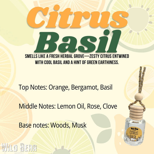 Citrus Basil Car Freshener