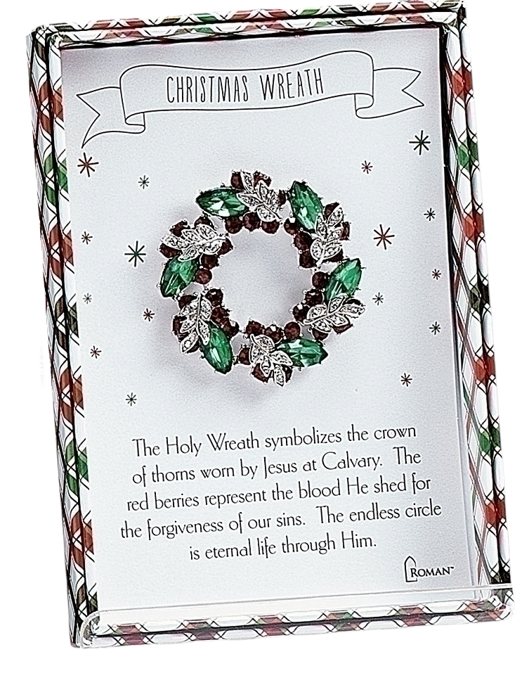 Christmas Wreath Pin