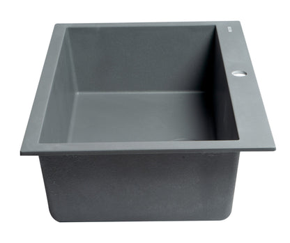 ALFI brand AB3020DI 30" Drop-In Single Bowl Granite Composite Kitchen Sink