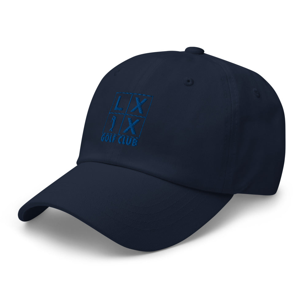 Four Box Logo Dad Hat - Blue Logo