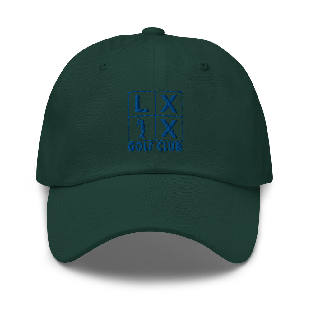 Four Box Logo Dad Hat - Blue Logo