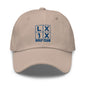 Four Box Logo Dad Hat - Blue Logo
