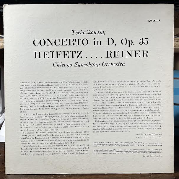 Concerto For Violin In D Major (VINYL) | Near Mint- (NM-) Near Mint- (NM-)