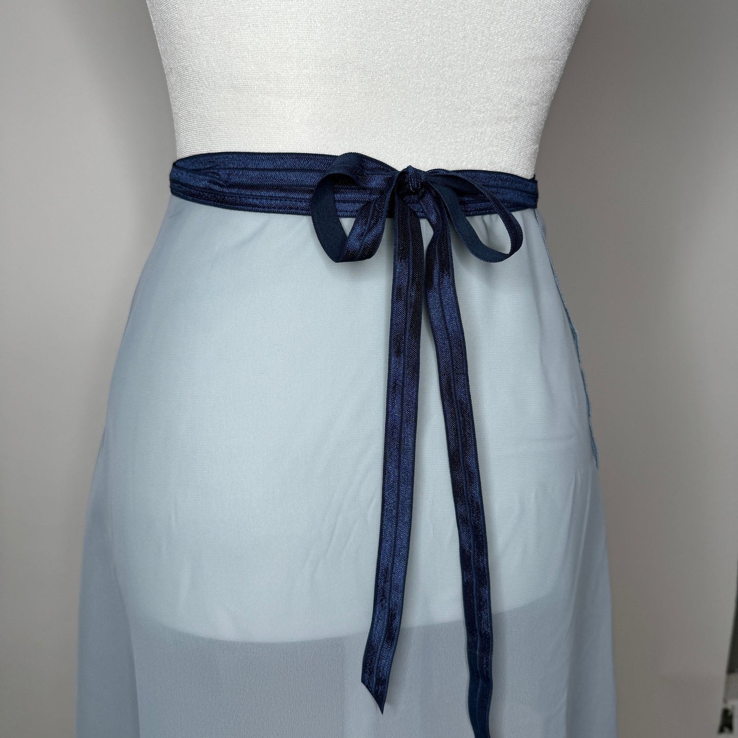 Glacier Blue Chiffon Ballet Wrap Skirt - Classical