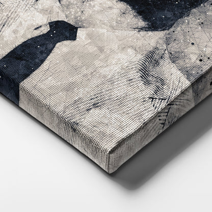 Malcolm X Canvas Art – Civil Rights Geometric Wall Decor