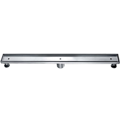 ALFI brand  ABLD32A 32" Modern Stainless Steel Linear Shower Drain  w/o Cover