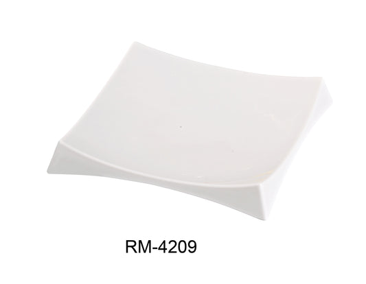 Yanco RM-4209 Rome Square Sushi Plate with Foot