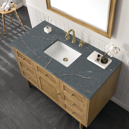 Laurent 48" Single Vanity Cabinet, Light Natural Oak