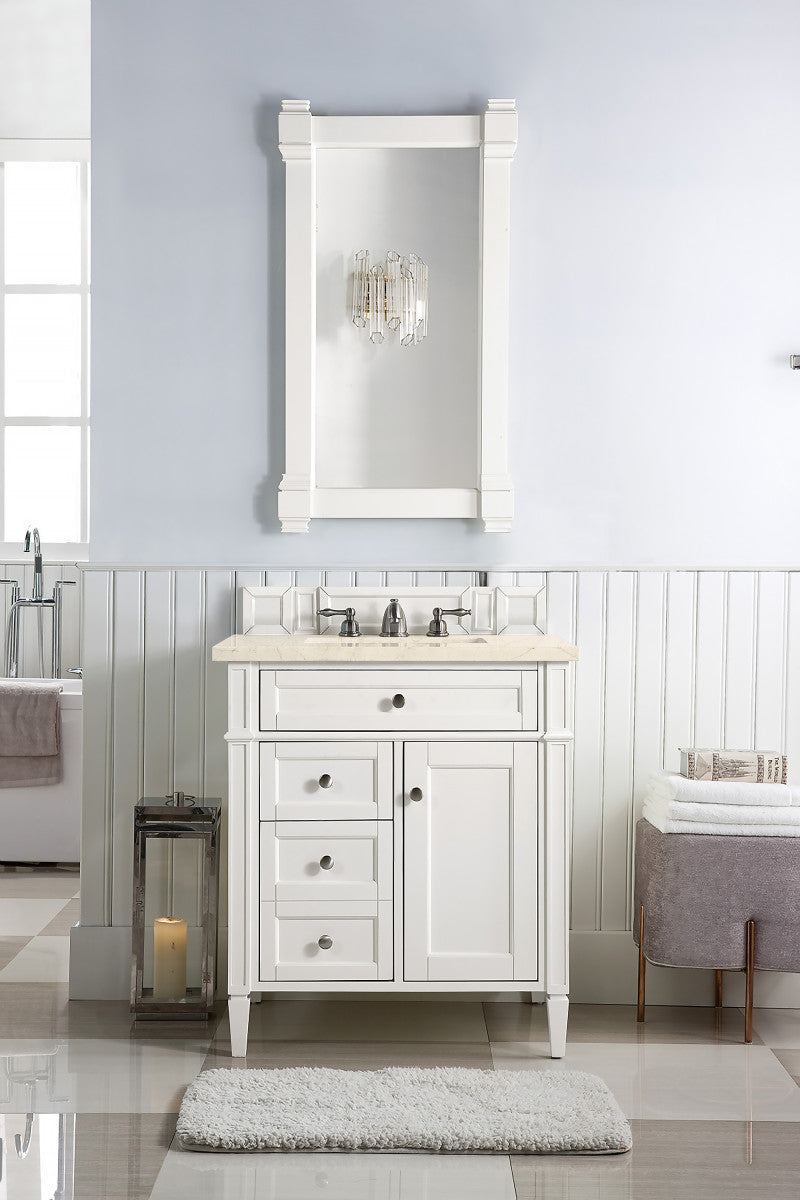 Brittany 30" Single Vanity in Bright White