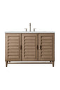 Portland 48" Single Vanity Cabinet, Whitewashed Walnut