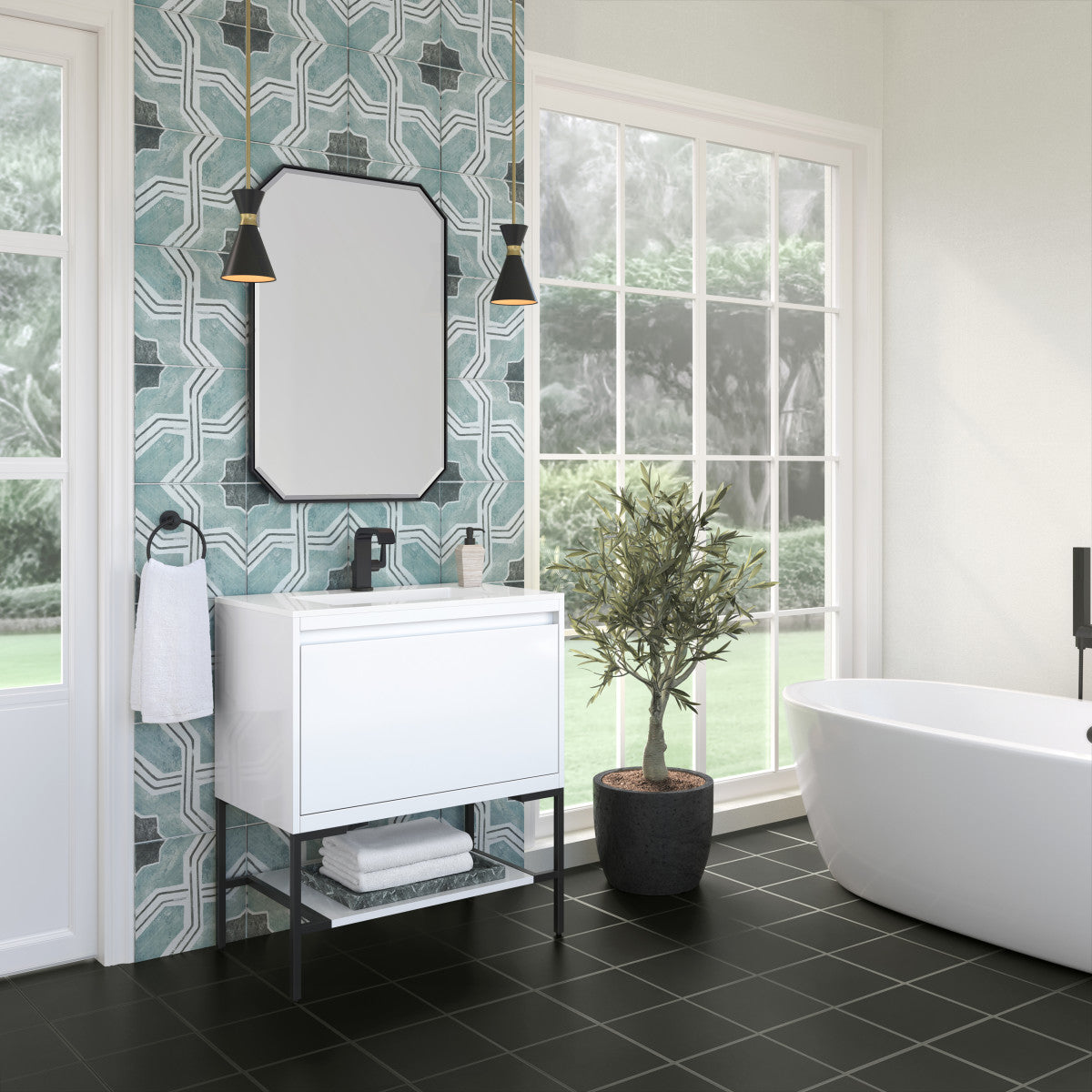 Mantova 31.5" Single Vanity Cabinet