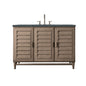 Portland 48" Single Vanity Cabinet, Whitewashed Walnut