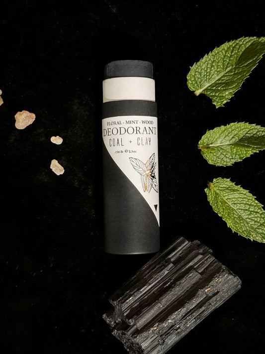 Deodorant - Coal and Clay (Floral + Mint + Wood)