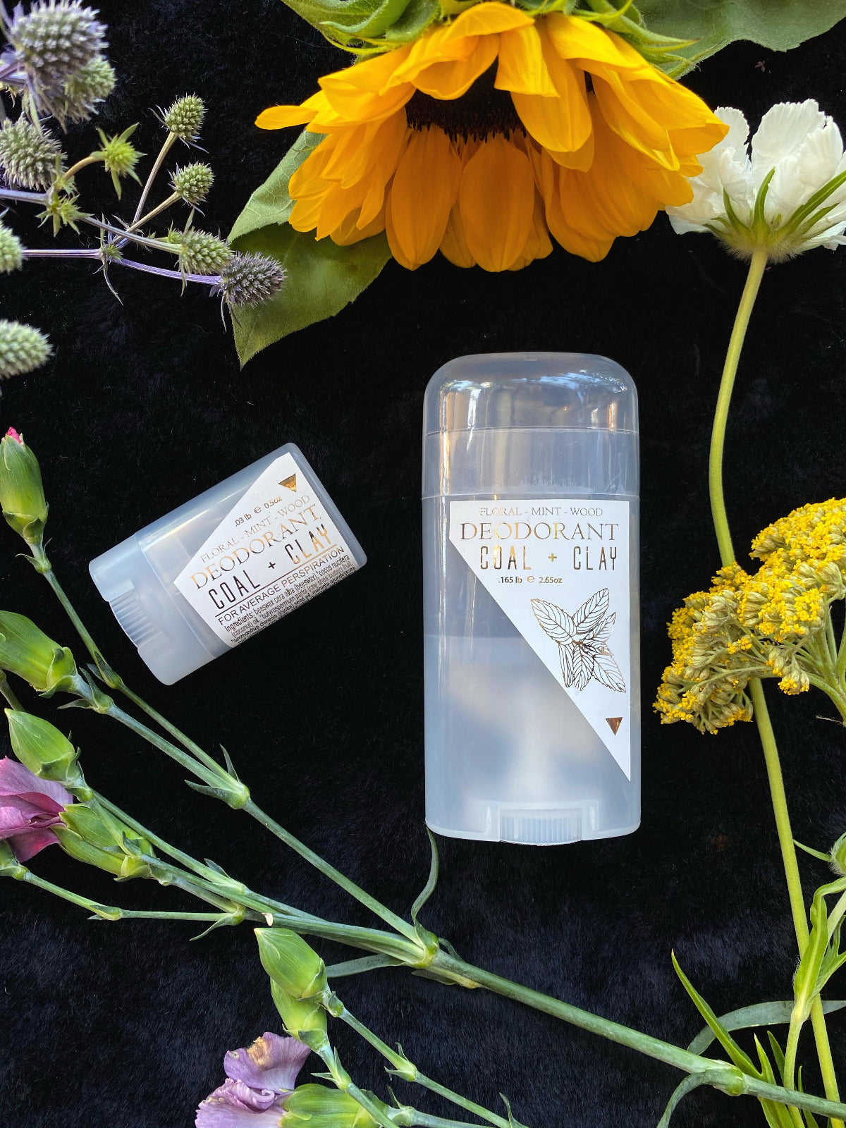 Deodorant - Coal and Clay (Floral + Mint + Wood)