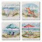 Coastal Moments 4 Pack Assorted Image Coaster Set