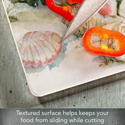 Coastal Sanctuary 3mm Tempered Glass Cutting Board