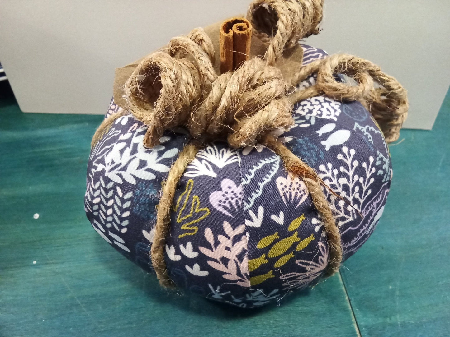 Coastal Sea Fan Coral Fabric Pumpkin- 3 Sizes