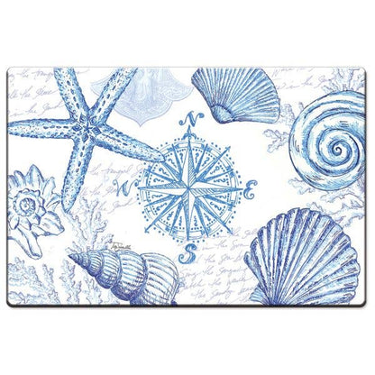 Coastal Sketch Decorative Anti-Fatigue Comfort Floor Mat 30" x 20"
