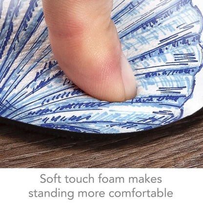 Coastal Sketch Decorative Anti-Fatigue Comfort Floor Mat 30" x 20"
