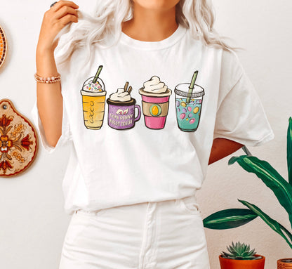 Some Bunny Needs Coffee Easter Comfort Colors Tshirt