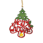Laser Cut Wooden Ornament - Merry Christmas Tree
