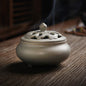 7-Color Retro Ceramic Incense Coil Burner Decoration