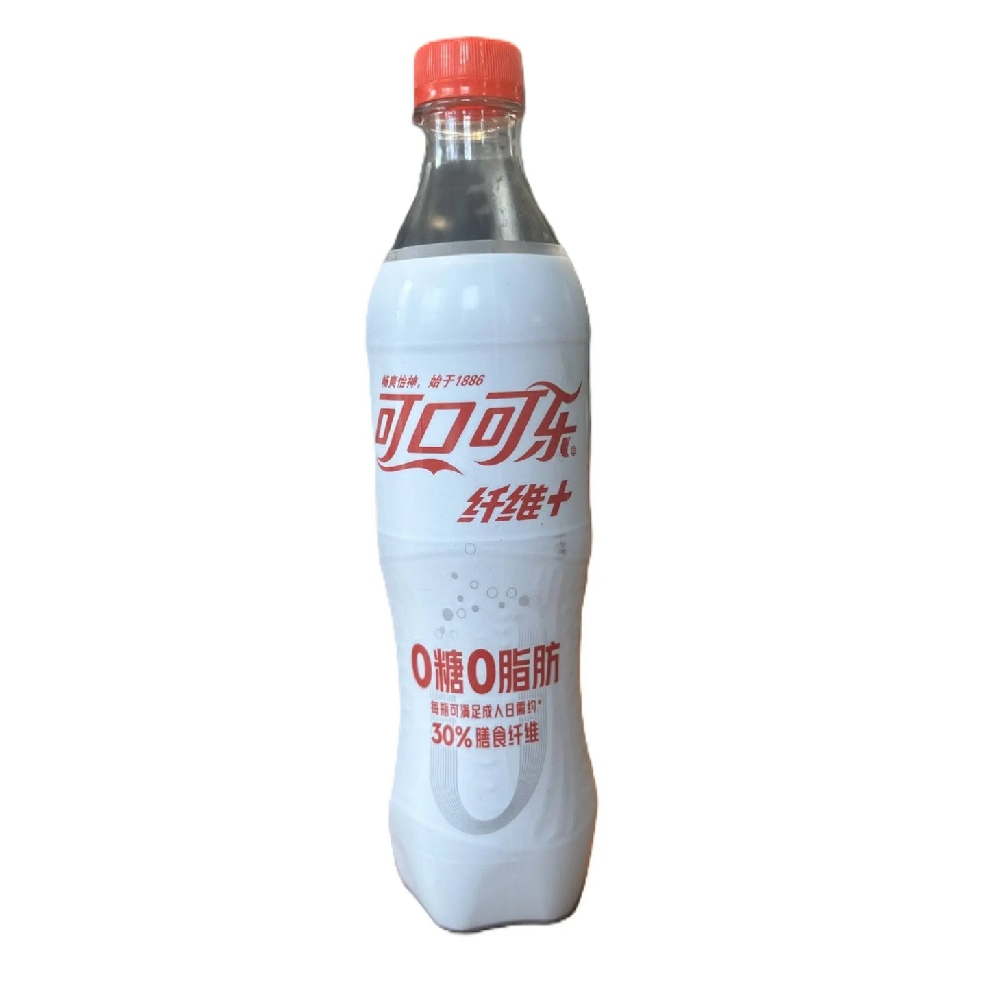 Coca-Cola Fiber Plus Zero – Zero Sugar Cola with Added Dietary Fiber 500mL Bottle (China)
