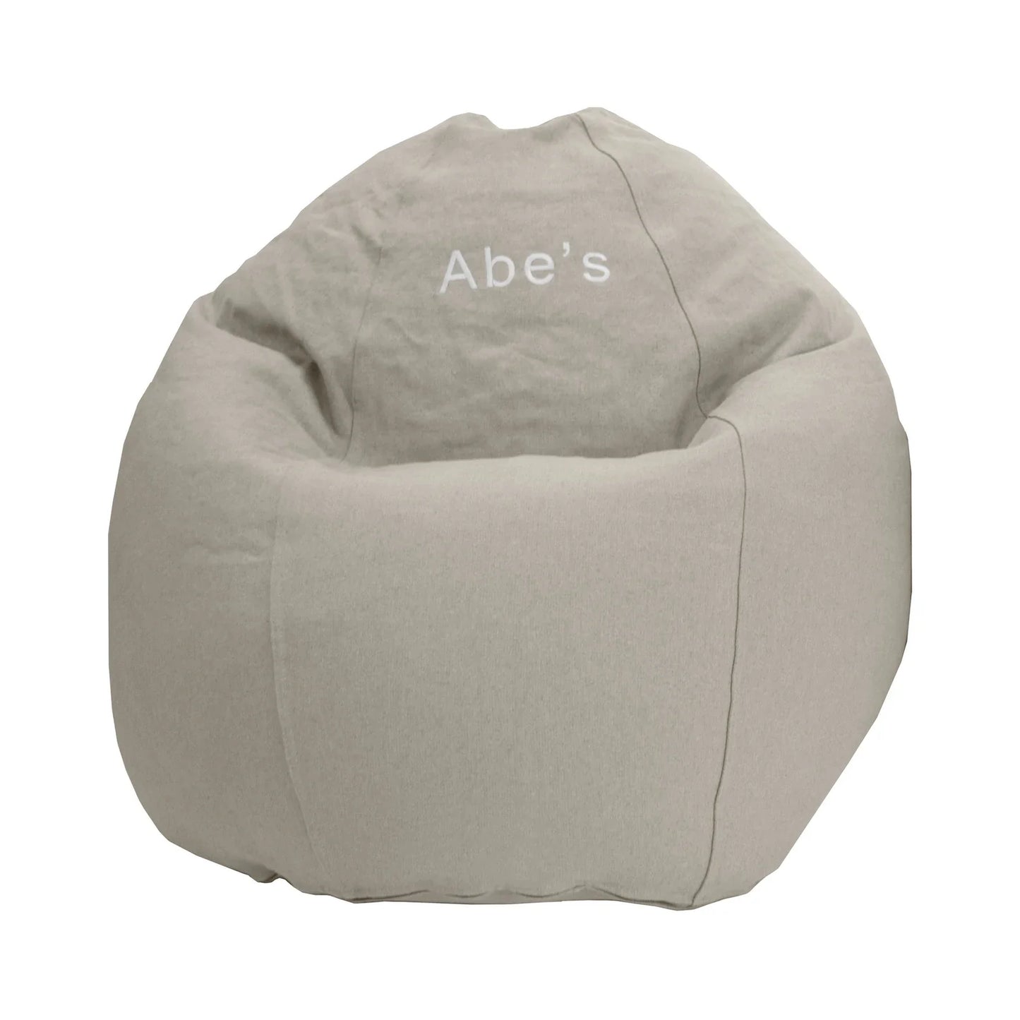 Hemp Bean Bag Chair Lounger - Adult & Teen size Traditional Classic 6 panel beanbag remove wash Eco Friendly Organic 18 oz. Hemp Fabric Comfy Bean - MADE IN USA