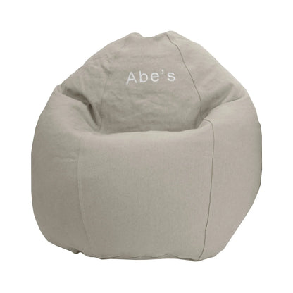 Hemp Bean Bag Chair Lounger - Adult & Teen size Traditional Classic 6 panel beanbag remove wash Eco Friendly Organic 18 oz. Hemp Fabric Comfy Bean - MADE IN USA