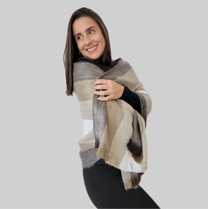 Condor - Alpaca Wool Shawl - Handmade Wool Shawl