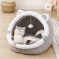 Contemporary Polyester Fiber Cat Bed